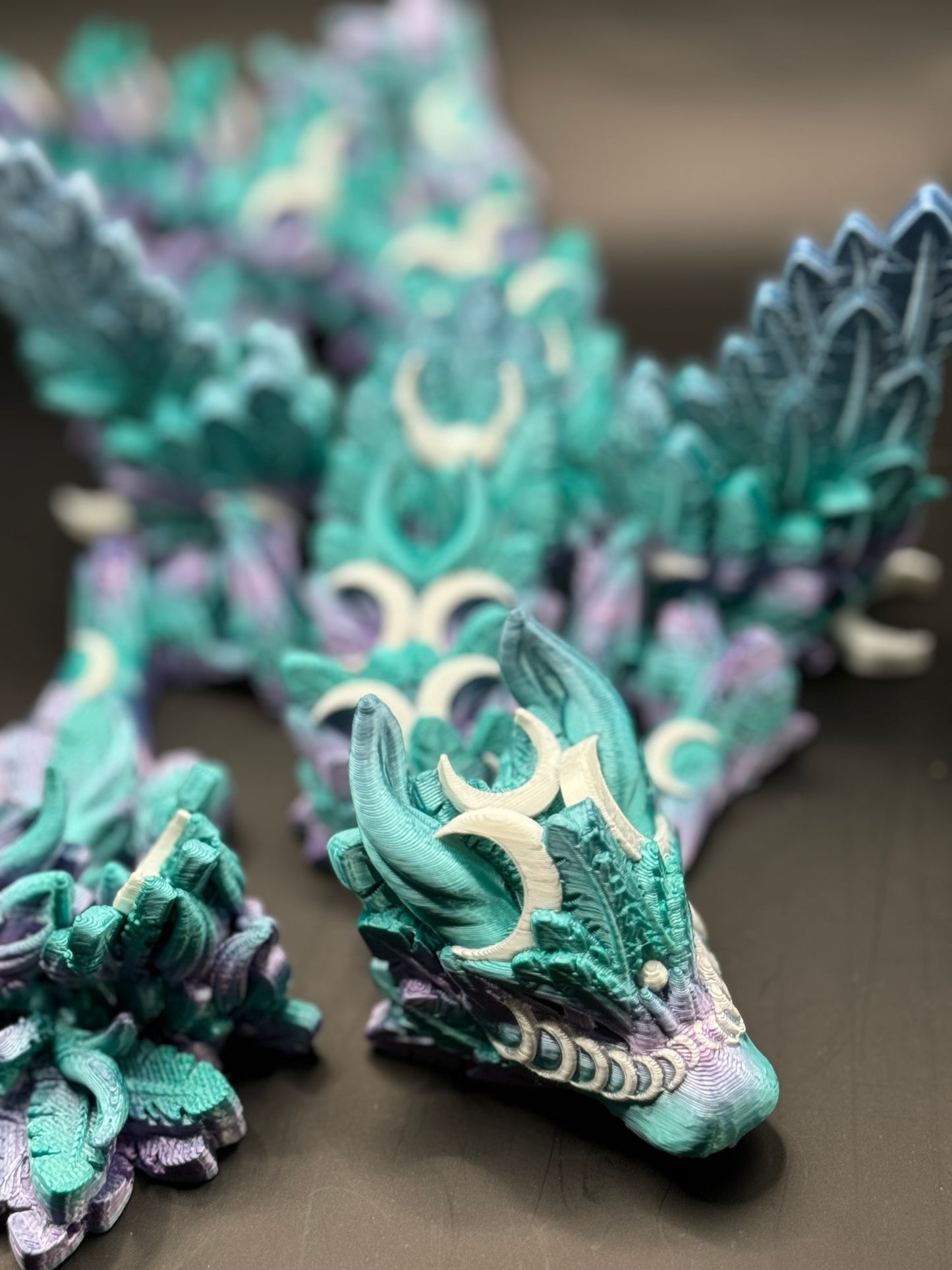 Winged Lunar Dragon- 3D Printed Articulating