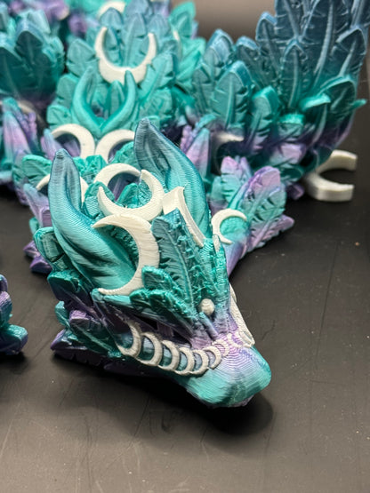 Winged Lunar Dragon- 3D Printed Articulating