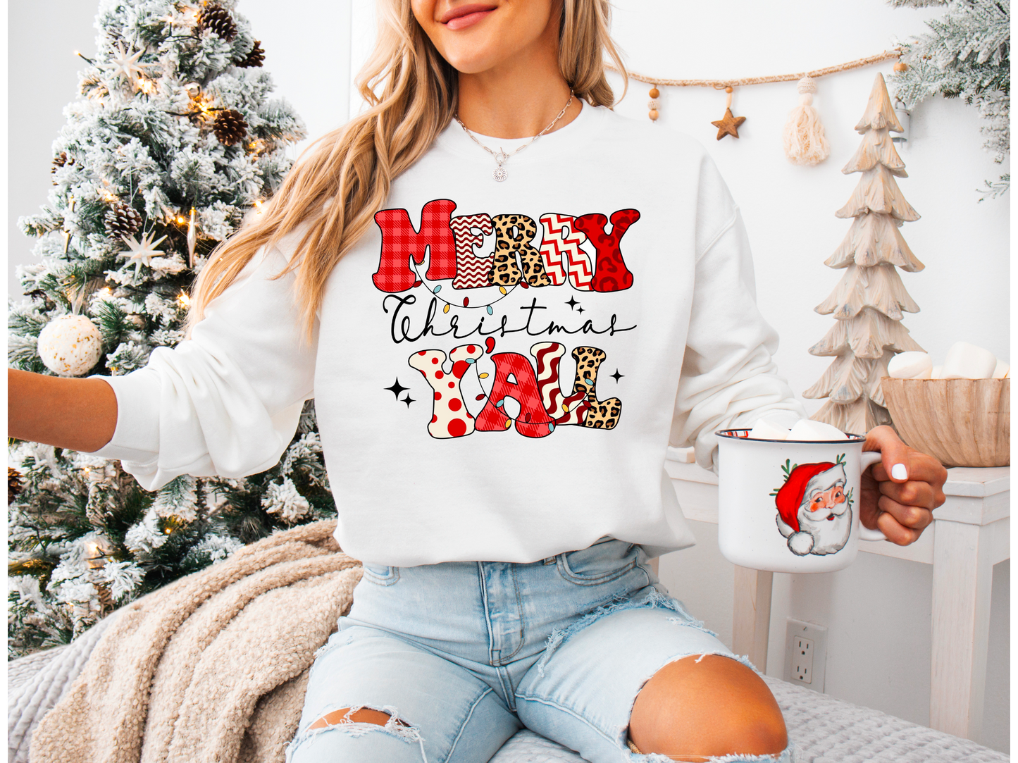 Merry Christmas Y'all Sweatshirt